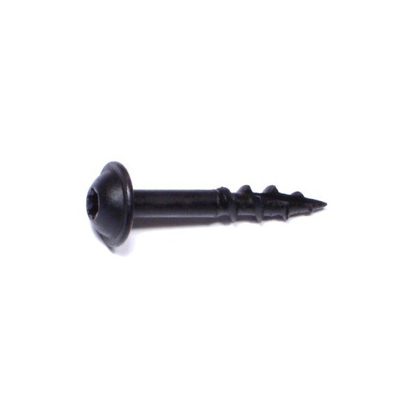 Saberdrive Wood Screw, #7, 1 in, Black Phosphate Steel Flange Round Head Torx Drive, 213 PK 50320 - main